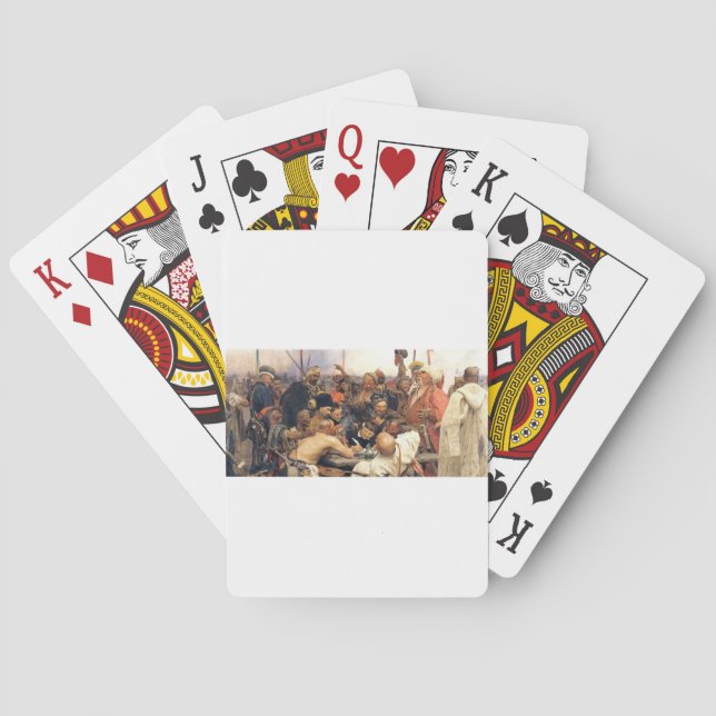 Ukrainian Kozaky/Cossacks by Repin Playing Cards (Back)
