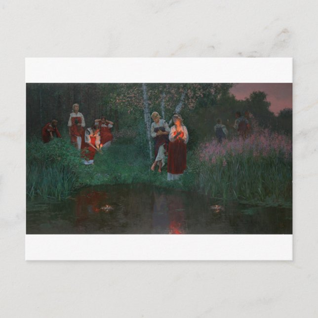 Ukrainian Kupala Night by Simon Kozhin Postcard (Front)