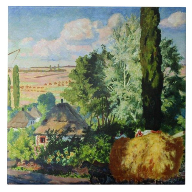 Ukrainian Landscape artwork Tile (Front)