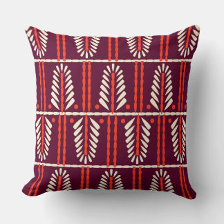 Ukrainian Lemky Grain Pattern Throw Pillow