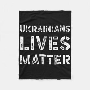 Ukrainian Lives Problem Shirt Retro Ukraine Trump Fleece Blanket