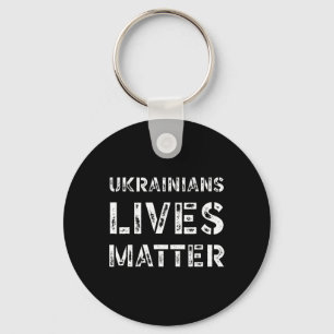 Ukrainian Lives Problem Shirt Retro Ukraine Trump Key Ring