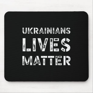 Ukrainian Lives Problem Shirt Retro Ukraine Trump Mouse Mat