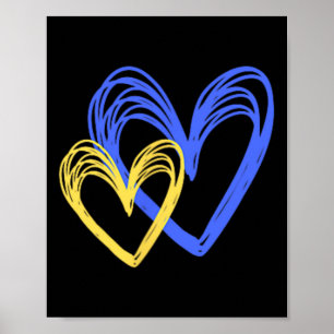 Ukrainian Love Painted Hearts Ukraine Will Win  Poster