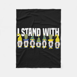 Ukrainian Lover I Stand With Ukraine Funny Ukraini Fleece Blanket