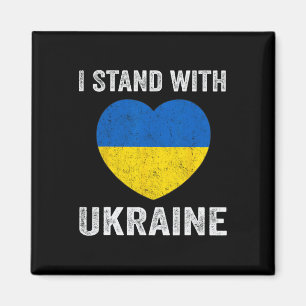 Ukrainian Lover I Stand With Ukraine Heart 1 Magnet