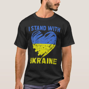 Ukrainian Lover I Stand With Ukraine Heart T-Shirt