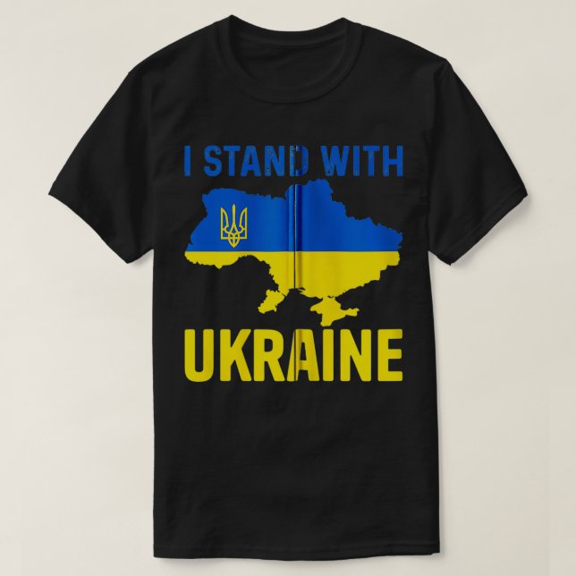 Ukrainian Lover I Stand With Ukraine Support Frien T-Shirt (Design Front)