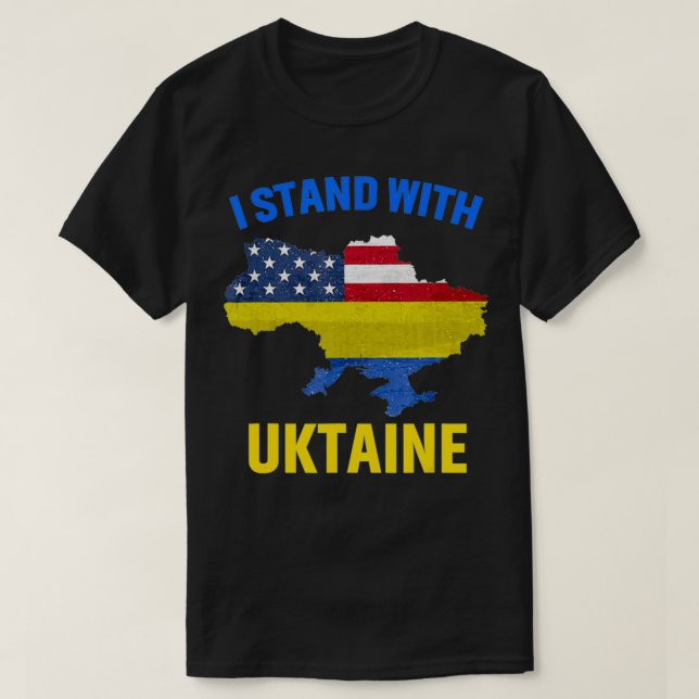 Ukrainian Lover I Stand With Ukraine  T-Shirt (Design Front)
