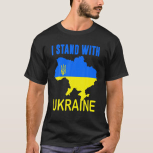 Ukrainian Lover I Stand With Ukraine, Ukraine Map, T-Shirt
