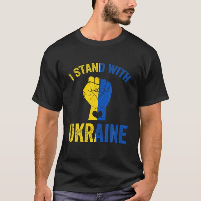 Ukrainian Lover Ukraine Cool I Stand With Ukraine T-Shirt (Front)
