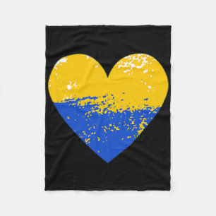 Ukrainian Lover Ukraine Heart Shirt Support Ukrain Fleece Blanket