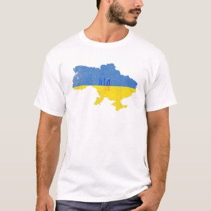 Ukrainian Lover Ukraine Map Flag T-Shirt