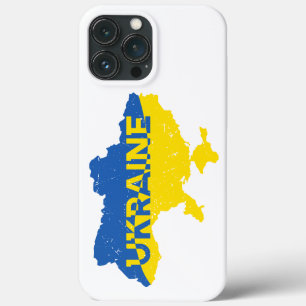 Ukrainian map. Ukrainian flag. Ukraine iPhone 13 Pro Max Case
