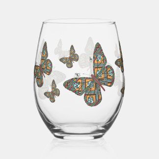 Ukrainian Monarch Stemless Wine Glass
