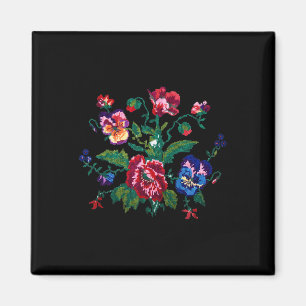 Ukrainian National Clothing Ukrainian Embroidery F Magnet