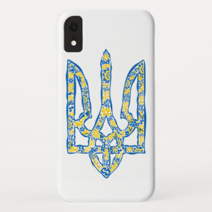 Ukrainian national emblem trident tryzub ethnical iPhone XR case