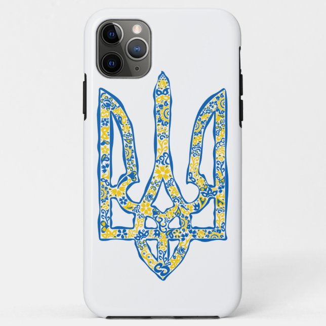 Ukrainian national emblem trident tryzub ethnical Case-Mate iPhone case (Back)