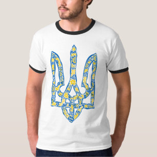 Ukrainian national emblem trident tryzub ethnical T-Shirt