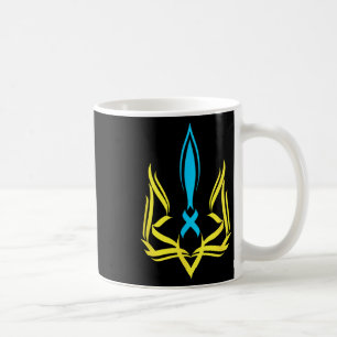 Ukrainian National Emblem Yellow Blue Colors - Ukr Coffee Mug