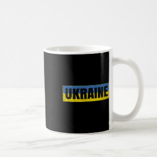 Ukrainian National Flag Vintage Ukraine Map Countr Coffee Mug