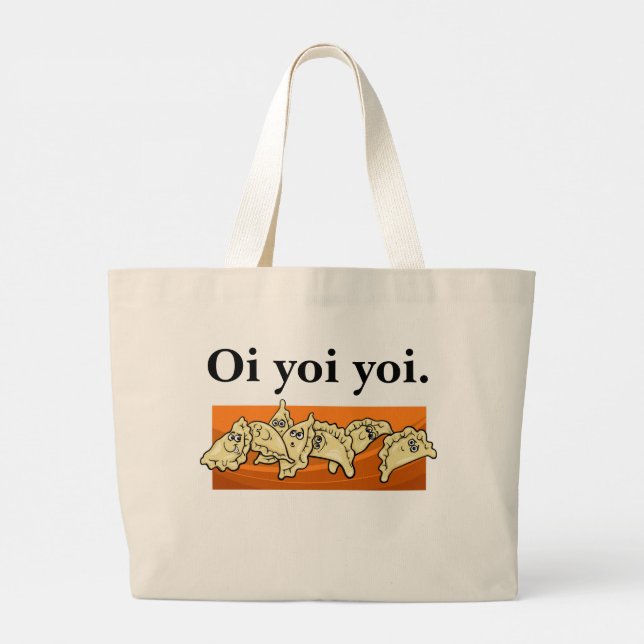Ukrainian Oi Yoi Yoi Varenyky Perogies Tote Bag (Back)