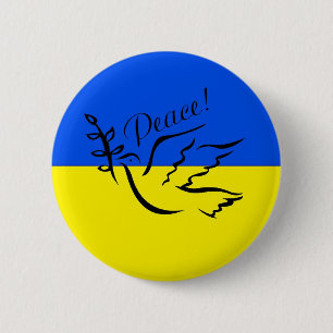 Ukrainian Peace 6 Cm Round Badge