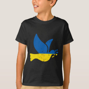 Ukrainian Peace Bird - Ukraine Flag Blue And Yello T-Shirt