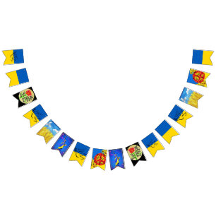 Ukrainian PEACE Bunting Flags