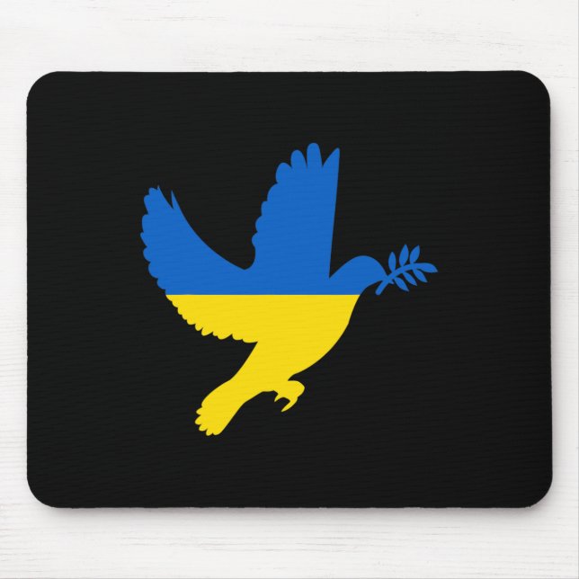 Ukrainian Peace Dove  Mouse Mat (Front)