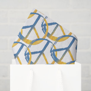 Ukrainian - PEACE Symbol Blue Yellow Ukraine War Tissue Paper