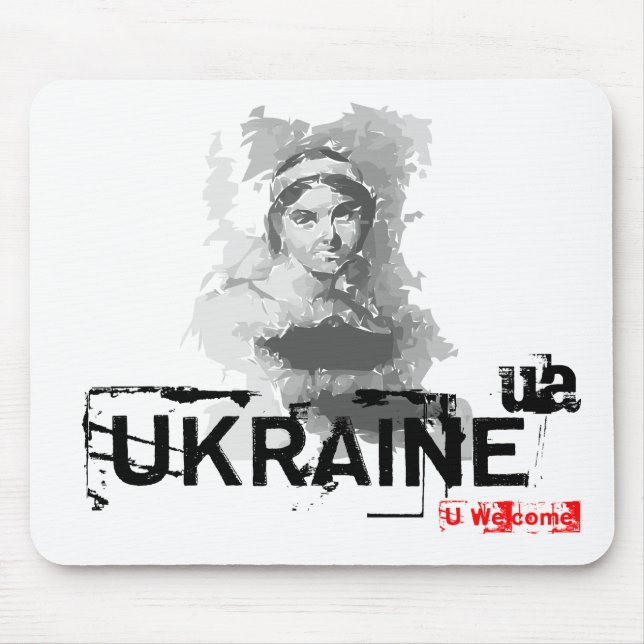 Ukrainian poet mouse mat (Front)