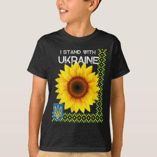 Ukrainian Pride I Stand With Ukraine Sunflower And T-Shirt