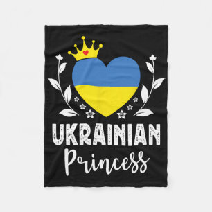 Ukrainian Princess Ukraine Flag Proud Ukrainian Gi Fleece Blanket