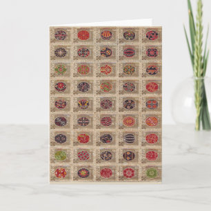 Ukrainian Pysanka Easter Egg Holiday Card