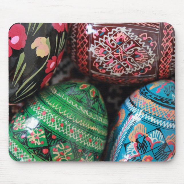 Ukrainian pysanky - easter eggs mouse mat (Front)
