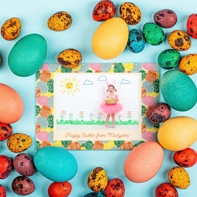 Ukrainian Pysanky Eggs Custom Photo Easter Invitation (Creator Uploaded)