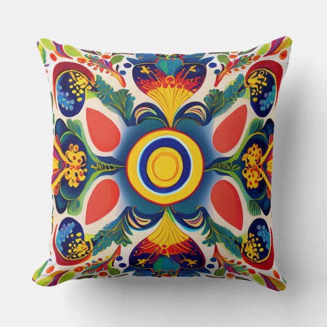Ukrainian Samchykivka Art Ornament Cushion (Front)