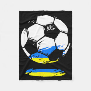 Ukrainian Soccer Team Ukraine Footbyll Fleece Blanket