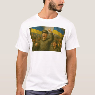 Ukrainian Soldiers Celebrate Victory Together T-Shirt