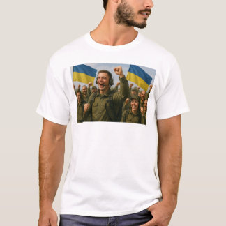 Ukrainian Soldiers Celebrate Victory Together T-Shirt