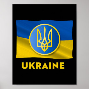 Ukrainian State Symbol - Ukraine Flag Poster