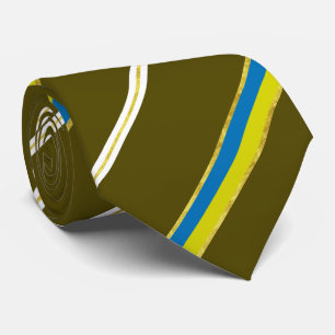 Ukrainian stripes flag tie