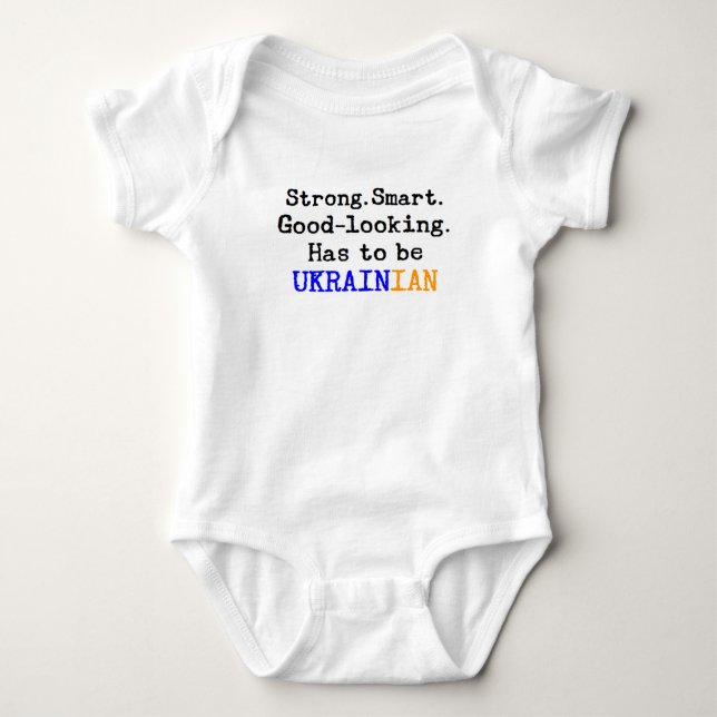 ukrainian strong baby bodysuit (Front)