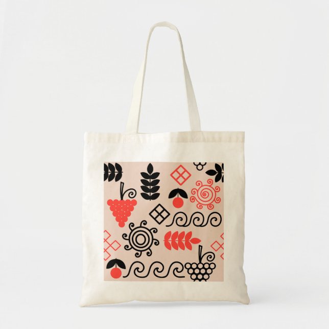 Ukrainian style national pattern tote bag (Front)