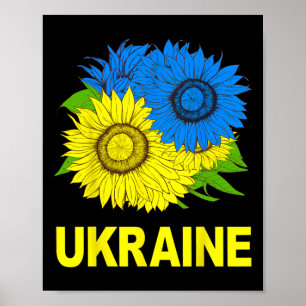 Ukrainian Sunflowers Traditional Symbol Of Ukraine Poster