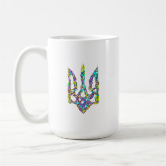 Ukrainian symbol trident coffee mug