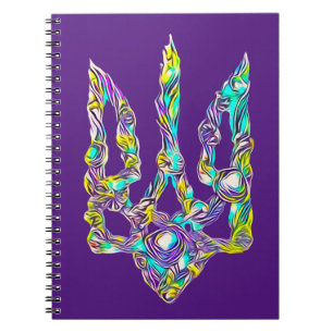 Ukrainian symbol trident notebook