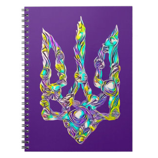 Ukrainian symbol trident notebook
