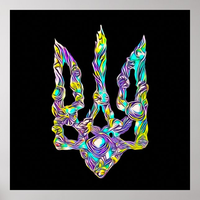 Ukrainian symbol trident poster (Front)